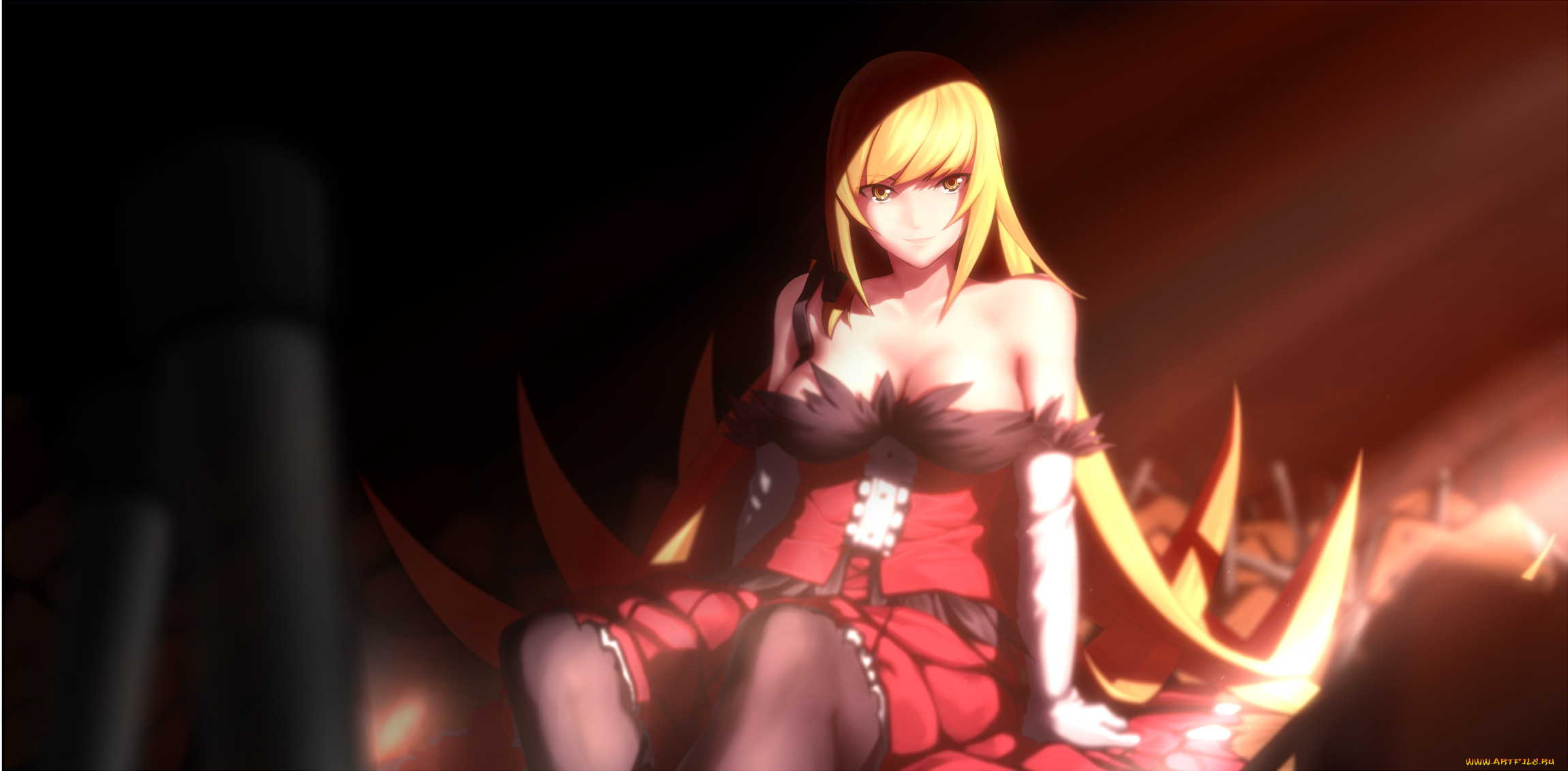 , bakemonogatari, oshino, shinobu, kissshot acerolaorion heartunderblade, , 